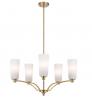 BREVAN 5 LIGHT ANTIQUE GOLD PENDANT